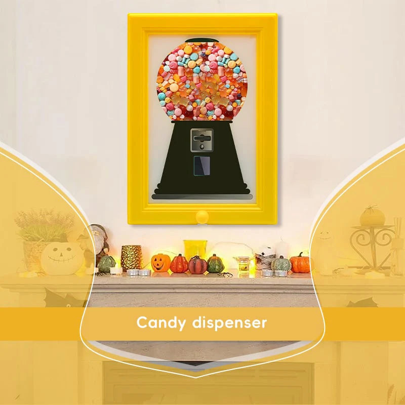 🍬Rare Vintage The Handy Candy Frame - Hanging Candy Machine Art🔥