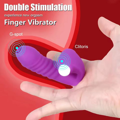 🔥LAST DAY 53% OFFF - Tongue licking vibrating finger sleeve