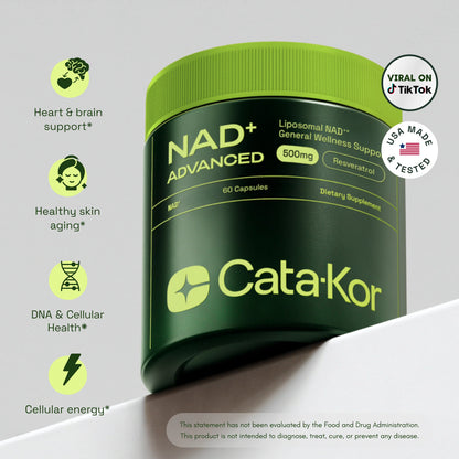 Cata-Kor NAD+ Ultimate Mitochondrial Support with Resveratrol