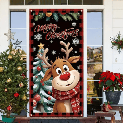 🎉Christmas door decoration banner