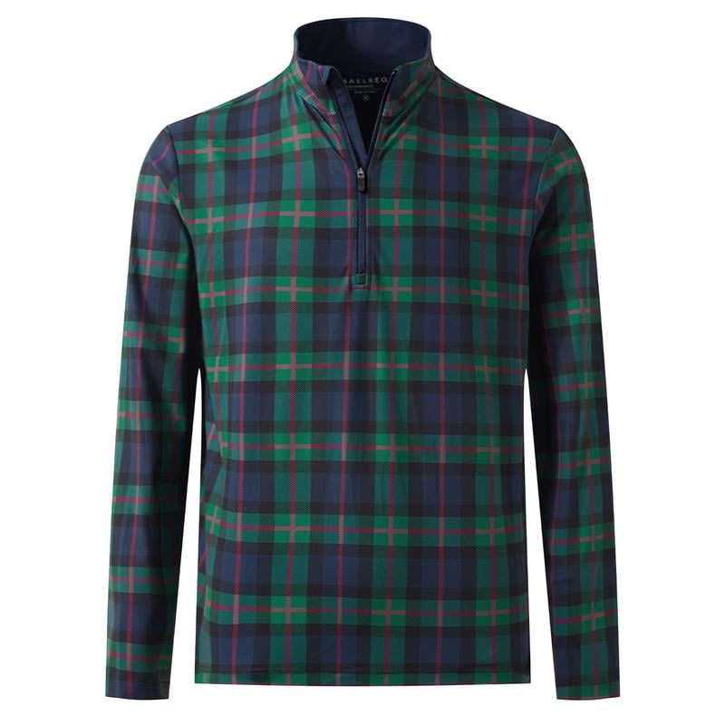 MAELREG Men’s Quarter Zip Golf Pullover, Dry Fit Long Sleeve Performance Sweatshirt, Moisture Wicking 1/4 Zip Printed Athletic Top