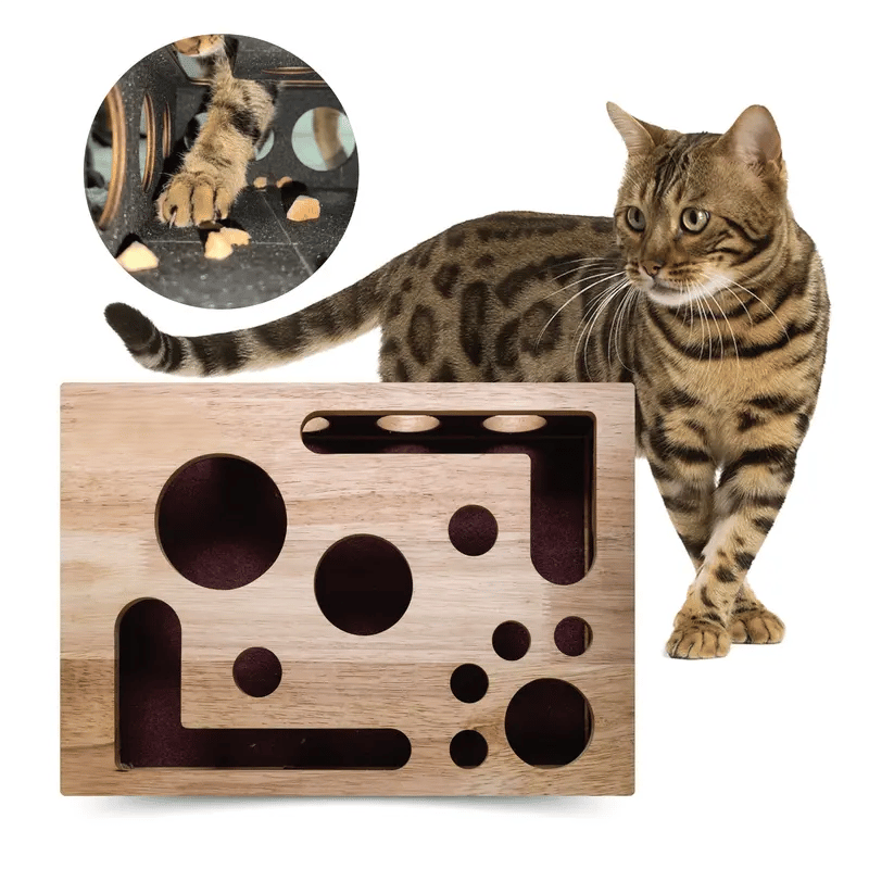 49%OFF 🎁😻✨Cat Scratch Puzzle Enrichment Box: Nail File Stress Free Alternative to Clippers and Grinders