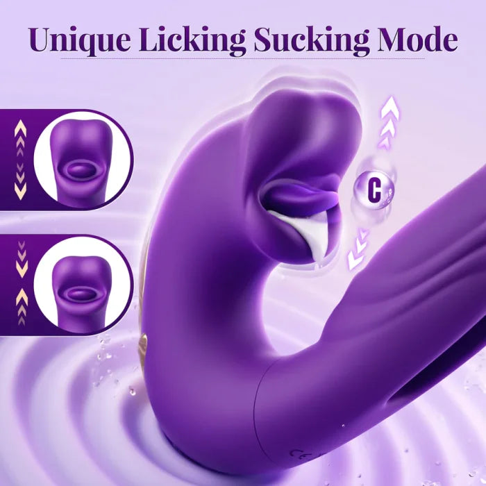 💥New on sale 2026 💞G-Spot Vibrator Female Sex Toy, featuring 7 slapping vibration modes and 5 licking/sucking modes..