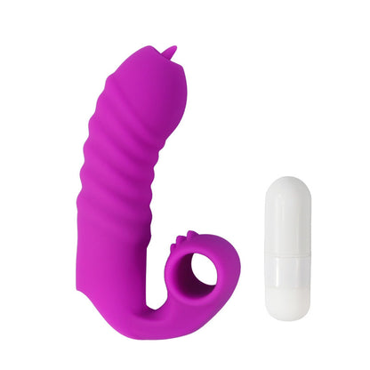 🔥LAST DAY 53% OFFF - Tongue licking vibrating finger sleeve