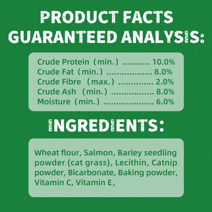 Natural Cat Grass Treats for Hairball Relief & Dental Care – Tasty Catnip Snacks by JUSTTRY, 13.4oz