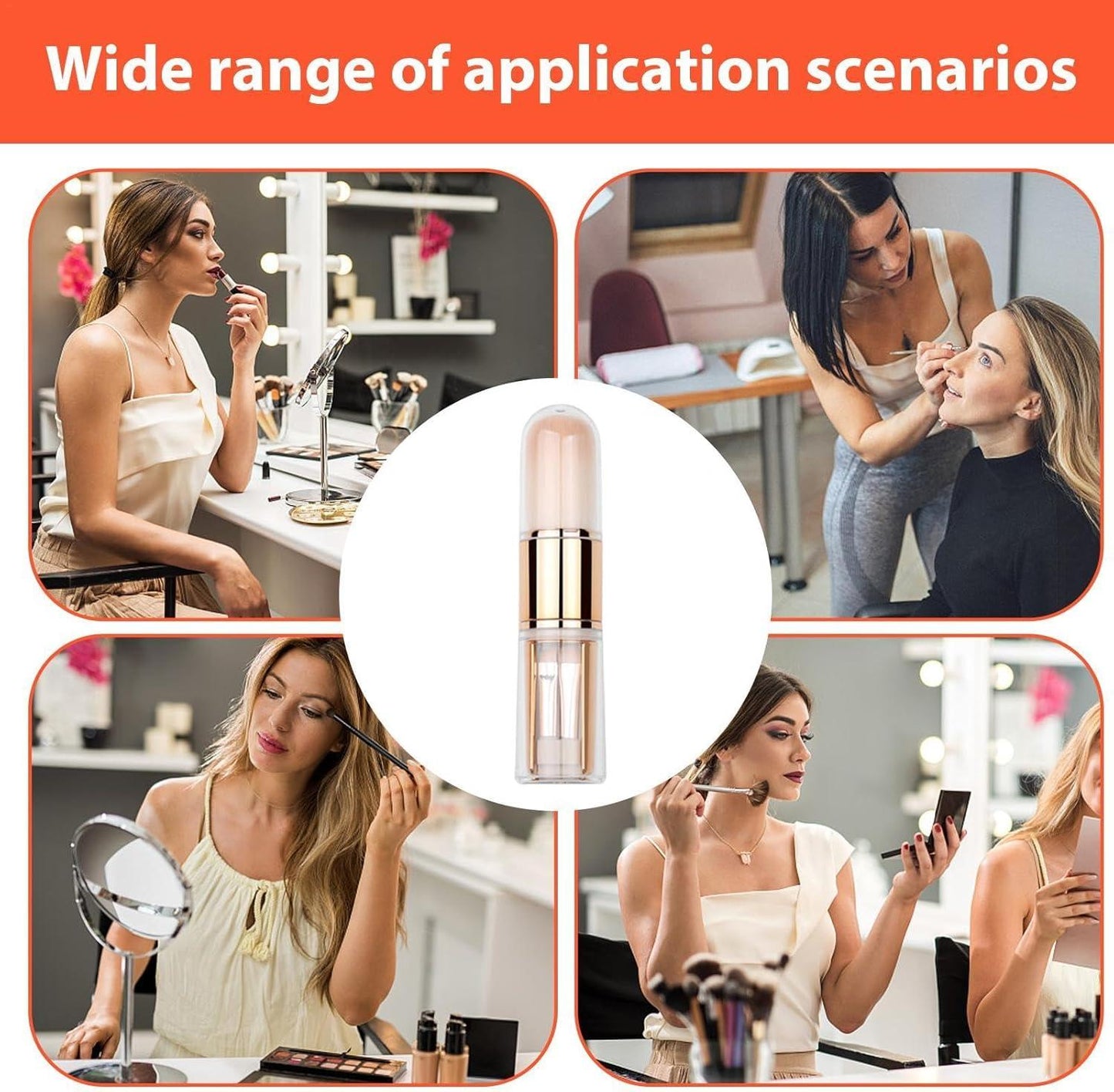 Retractable Powder Brush 5 In 1 Travel Eye Shadow Makeup Brush