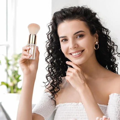 Retractable Powder Brush 5 In 1 Travel Eye Shadow Makeup Brush