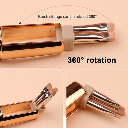 Retractable Powder Brush 5 In 1 Travel Eye Shadow Makeup Brush