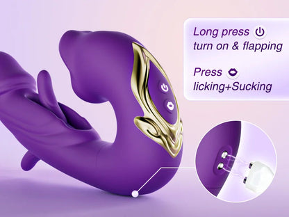 💥New on sale 2026 💞G-Spot Vibrator Female Sex Toy, featuring 7 slapping vibration modes and 5 licking/sucking modes..