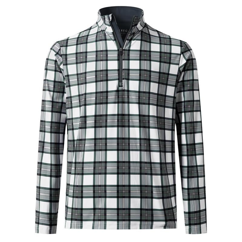 MAELREG Men’s Quarter Zip Golf Pullover, Dry Fit Long Sleeve Performance Sweatshirt, Moisture Wicking 1/4 Zip Printed Athletic Top