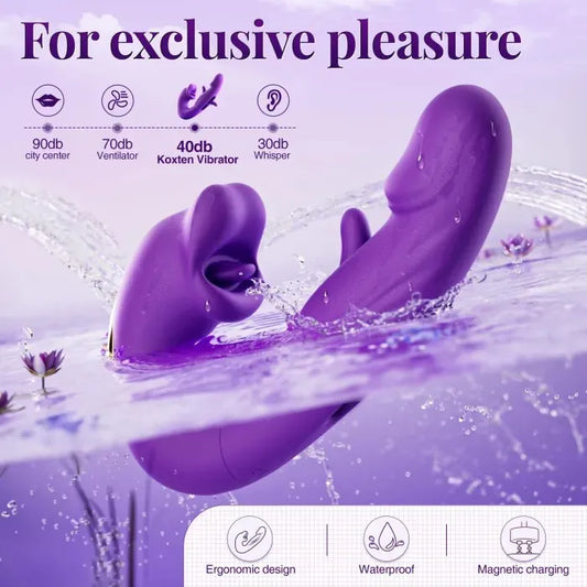 💥New on sale 2026 💞G-Spot Vibrator Female Sex Toy, featuring 7 slapping vibration modes and 5 licking/sucking modes..
