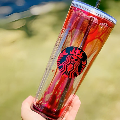 🩸 Blood Drip Halloween Snowglobe Tumbler 🎃