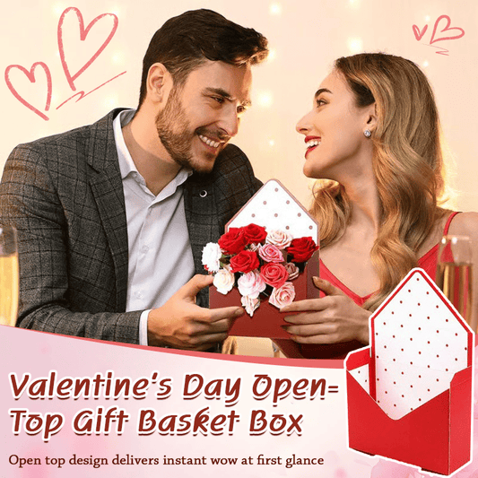 🔥LAST DAY 50% OFF - ❤️Valentine’s Day Open-Top Gift Basket Box