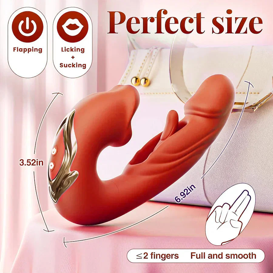 💥New on sale 2026 💞G-Spot Vibrator Female Sex Toy, featuring 7 slapping vibration modes and 5 licking/sucking modes.