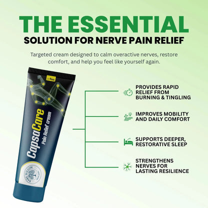 CapsaCare Neuropathy Relief Cream™ - Relieve Numbness, Tingling & Pain
