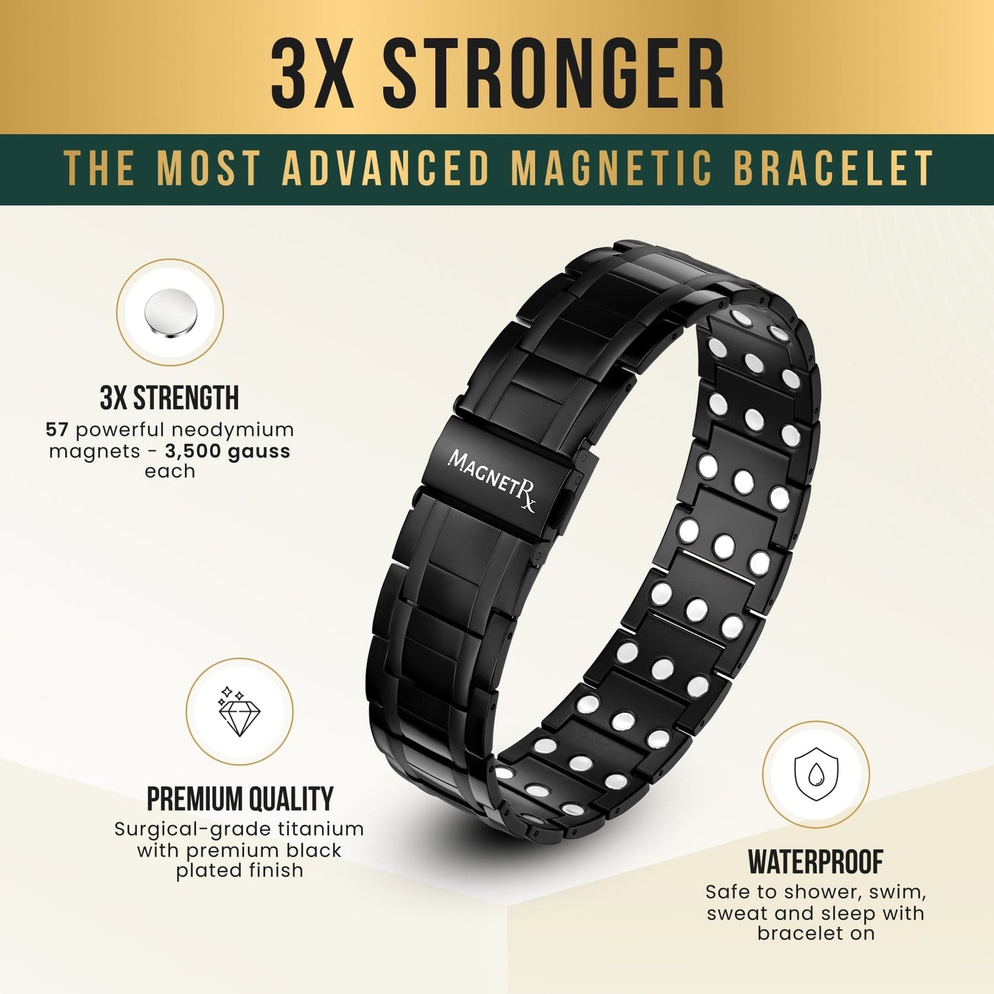 🎁3x Strength Titanium Magnetic Bracelet for Men（🔥Free Shipping）