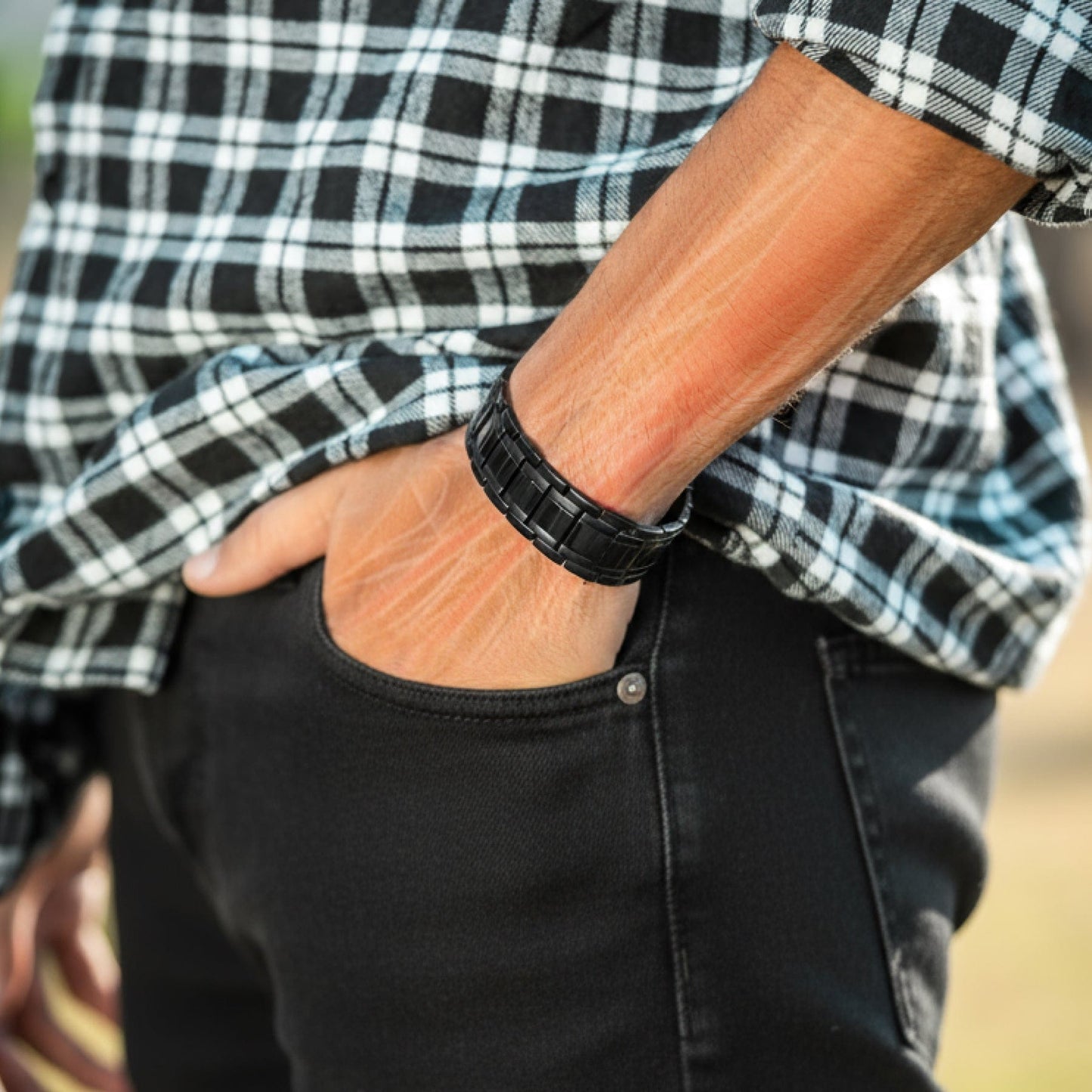 🎁3x Strength Titanium Magnetic Bracelet for Men（🔥Free Shipping）